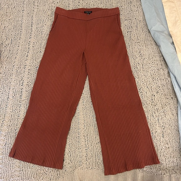 Eileen Fisher Pants - Eileen Fisher Ribbed Cropped Rustic Red Pants